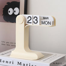Load image into Gallery viewer, ins Design Desktop Eternal Flipping Calendar Creative Simple Calendar Modern Living Room Decoration Office Stationery
