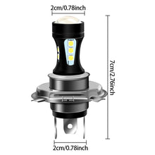 Load image into Gallery viewer, 12V 6000K 3030 18SMD Car LED Headlight Fog Light Bulbs H4 Auto Driving Running Lamps Motorcycle Headlights
