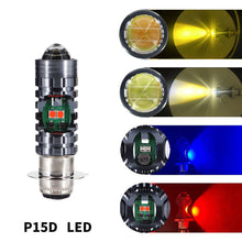 Load image into Gallery viewer, Motorcycle LED Headlight H4 BA20D P15D High Low Beam Scooter Motorbike Headlamp Super Bright Light Front Lamp
