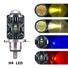 Load image into Gallery viewer, Motorcycle LED Headlight H4 BA20D P15D High Low Beam Scooter Motorbike Headlamp Super Bright Light Front Lamp
