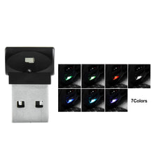 Load image into Gallery viewer, Car USB Interior Ambient Atmosphere Light Foot Lamp LED Signal Lights Auto Reading Lamp Decorations

