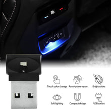 Load image into Gallery viewer, Car USB Interior Ambient Atmosphere Light Foot Lamp LED Signal Lights Auto Reading Lamp Decorations
