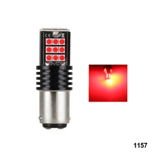 Load image into Gallery viewer, Car LED Reversing Lights Parking Brake Lights Turn Signal Lights White Red BA15S LED 1157 BAY15D Bulb 3030 Bulbs
