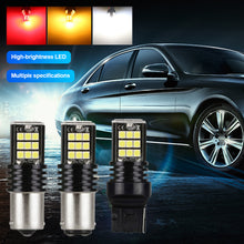 Load image into Gallery viewer, Car LED Reversing Lights Parking Brake Lights Turn Signal Lights White Red BA15S LED 1157 BAY15D Bulb 3030 Bulbs
