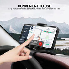Load image into Gallery viewer, Universal Car Phone Holder Stand Dashboard Car Clip Mount GPS Bracket Car Mobile Phone Support in Car For iPhone Xiaomi Samsung
