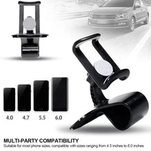 Load image into Gallery viewer, Universal Car Phone Holder Stand Dashboard Car Clip Mount GPS Bracket Car Mobile Phone Support in Car For iPhone Xiaomi Samsung
