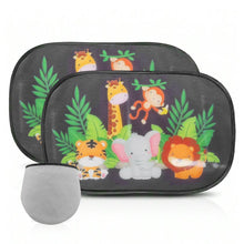 Load image into Gallery viewer, 2Pcs Car Side Window SunShade Windscreen Roof Window Cartoon For Children Adults Adsorption SunShade Sunvisor with Storage Bag
