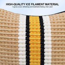 Load image into Gallery viewer, 1PC PU Ice Silk Car Seat Neck Pillow Headrest Rest Cushion Support Knitted Seat Auto Safety Accessories for Summer
