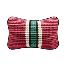 Load image into Gallery viewer, 1PC PU Ice Silk Car Seat Neck Pillow Headrest Rest Cushion Support Knitted Seat Auto Safety Accessories for Summer

