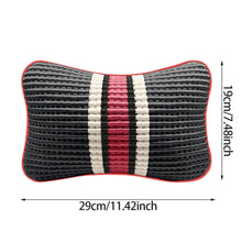 Load image into Gallery viewer, 1PC PU Ice Silk Car Seat Neck Pillow Headrest Rest Cushion Support Knitted Seat Auto Safety Accessories for Summer
