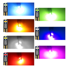 Load image into Gallery viewer, T10 Car LED Interior Side Light Marker Parking Bulb Canbus No Error DC 12V 3030 6SMD Auto Driving License Plate Bulbs Super Bright

