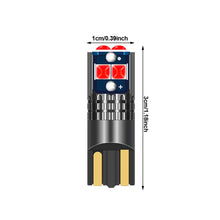 Load image into Gallery viewer, T10 Car LED Interior Side Light Marker Parking Bulb Canbus No Error DC 12V 3030 6SMD Auto Driving License Plate Bulbs Super Bright
