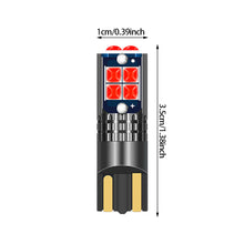 Load image into Gallery viewer, T10 10SMD Car LED Interior Side Light Marker Parking Bulb Canbus No Error DC 12V 3030 Auto Driving License Plate Bulbs Super Bright
