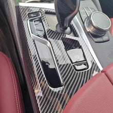 Load image into Gallery viewer, Carbon Fiber Car Central Console Gear Shift Box Panel Cover Trim ABS for BMW 5 Series
