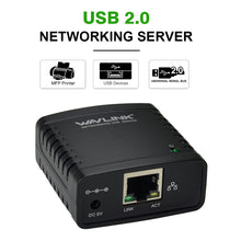 Load image into Gallery viewer, Multi-Function USB Print Server Sharing Hub Multiple Computers To Share One Printer With USB-B Port
