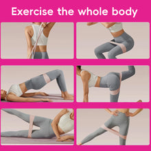 Load image into Gallery viewer, 1PC 15/25/35/50LB Yoga Pilates Silicone Elastic Band Women's Hip Lifting Stretch Resistance Band Home Fitness Products

