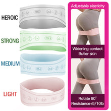 Load image into Gallery viewer, 1PC 15/25/35/50LB Yoga Pilates Silicone Elastic Band Women's Hip Lifting Stretch Resistance Band Home Fitness Products
