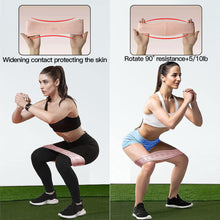Load image into Gallery viewer, 1PC 15/25/35/50LB Yoga Pilates Silicone Elastic Band Women's Hip Lifting Stretch Resistance Band Home Fitness Products
