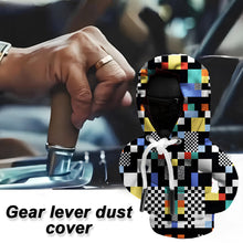 Load image into Gallery viewer, Mosaic Pattern Car Gear Decoration Hoodie Digital Printing Gear Lever Gear Lever Mini Hood Protective Cover
