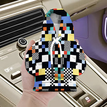 Load image into Gallery viewer, Mosaic Pattern Car Gear Decoration Hoodie Digital Printing Gear Lever Gear Lever Mini Hood Protective Cover
