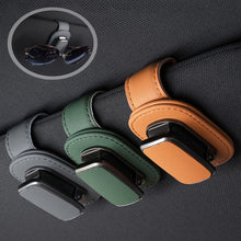Load image into Gallery viewer, Super Fiber Leather Car Eyeglass Storage Holder Clip Sun Visor Sunglasses Holder Auto Interior Accessories
