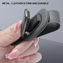 Load image into Gallery viewer, Super Fiber Leather Car Eyeglass Storage Holder Clip Sun Visor Sunglasses Holder Auto Interior Accessories
