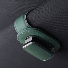 Load image into Gallery viewer, Super Fiber Leather Car Eyeglass Storage Holder Clip Sun Visor Sunglasses Holder Auto Interior Accessories
