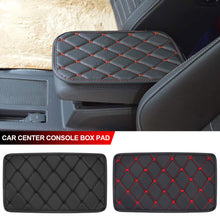 Load image into Gallery viewer, Universal Car PU Leather Center Console Box Pad Protector Armrest Pad Cover Non-slip Leather Auto Decoration Styling Arm Rest
