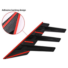 Load image into Gallery viewer, Universal 2Pcs Car Rear Windshield Side Spoiler Rear Wing Trim Side Vents Decoration General Window Louvers Exterior Decorative
