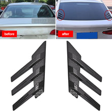 Load image into Gallery viewer, Universal 2Pcs Car Rear Windshield Side Spoiler Rear Wing Trim Side Vents Decoration General Window Louvers Exterior Decorative

