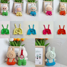 Load image into Gallery viewer, Miniature Colorful Overall Suit for 17cm Labubu Dolls Cute DIY Doll Clothes Fashion Accessories Lovely Outfit Gifts for Girls Friends
