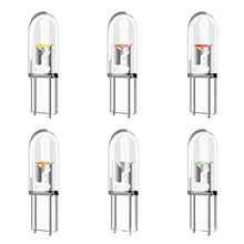 Load image into Gallery viewer, 10Pcs Transparent T5 LED W3W COB Led Bulb Car Instrument Indicator Light Reading Lamp Auto Interior Dashboard Warming Lamp
