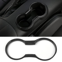 Load image into Gallery viewer, Carbon Fiber Car Interior Trim Molding Cup Holder Cover Accessories for Ford Mustang 2015- 2022
