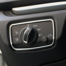 Load image into Gallery viewer, Car Head Light Switch Panel Frame Stainless Steel Cover Sticker for Audi A3 8V 2014 - 2019 Only LHD Accessories
