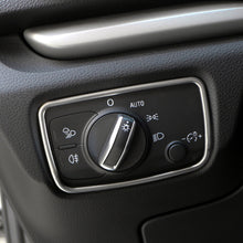 Load image into Gallery viewer, Car Head Light Switch Panel Frame Stainless Steel Cover Sticker for Audi A3 8V 2014 - 2019 Only LHD Accessories
