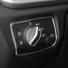 Load image into Gallery viewer, Car Head Light Switch Panel Frame Stainless Steel Cover Sticker for Audi A3 8V 2014 - 2019 Only LHD Accessories

