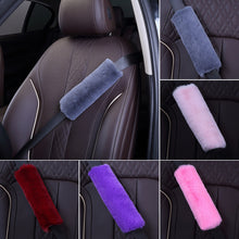 Load image into Gallery viewer, 1PC Car Seat Belt Cover Seatbelt Shoulder Plush Warmer Pad Comfortable Driving Seat Belt Vehicle Accessories
