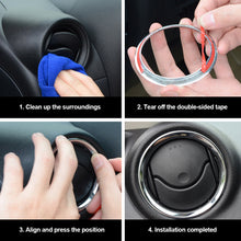 Load image into Gallery viewer, 2Pcs Car Air A/C Vent Ring Cover Trim Frame Sticker Accessories for Nissan Micra March K13 2011 - 2017

