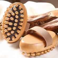 Load image into Gallery viewer, Multi-Functional Body Anti Cellulite Cushion Meridian Brush Wooden Spa Air Cushion Massage Comb Scalp Body Massage Brush
