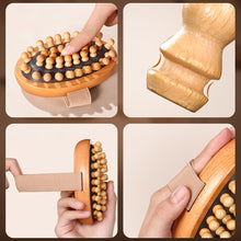 Load image into Gallery viewer, Multi-Functional Body Anti Cellulite Cushion Meridian Brush Wooden Spa Air Cushion Massage Comb Scalp Body Massage Brush
