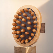 Load image into Gallery viewer, Multi-Functional Body Anti Cellulite Cushion Meridian Brush Wooden Spa Air Cushion Massage Comb Scalp Body Massage Brush
