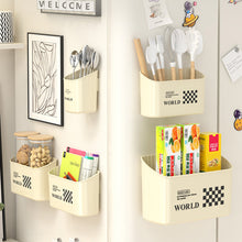 Load image into Gallery viewer, Magnetic Shelf Storage Rack Household refrigerator side Storage Box Large Capacity Home Refrigerator Kitchenware Storage and Classification
