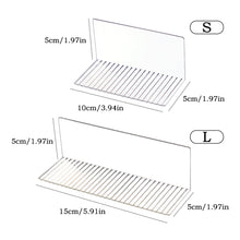 Load image into Gallery viewer, 10/15cm Self-Adhesive Transparent Acrylic Wall Mounted Display Storage Rack DIY Toy Stand
