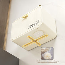 Load image into Gallery viewer, Waterproof Flip-Top Bathroom Tissue Holder Wall Mounted Toilet Storage Box Dormitory Bathroom Roll Paper Face Towel Storage Organizer
