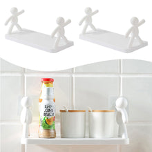 Load image into Gallery viewer, Creative Storage Rack No Drilling Funny Storage Board Self-Adhesive Wall-Mounted Organizer Toilet Bathroom Cosmetics Storage Rack

