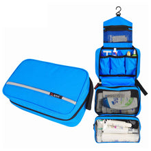 Load image into Gallery viewer, Multi-Layer Foldable Hanging Toiletry Bag eco-friendly nylon Cosmetic Organizer Waterproof for Bathroom Storage Camping Travel Use
