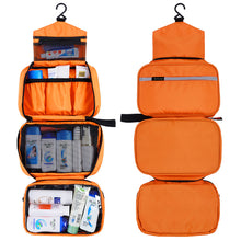 Load image into Gallery viewer, Multi-Layer Foldable Hanging Toiletry Bag eco-friendly nylon Cosmetic Organizer Waterproof for Bathroom Storage Camping Travel Use
