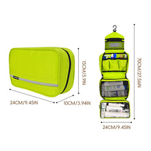 Load image into Gallery viewer, Multi-Layer Foldable Hanging Toiletry Bag eco-friendly nylon Cosmetic Organizer Waterproof for Bathroom Storage Camping Travel Use
