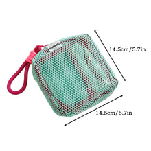 Load image into Gallery viewer, Dopamine Color Square Cosmetic Pouch Mini Makeup Bag Polyester Multi-Compartment Organizer Wrinkle-Resistant Travel Essentials
