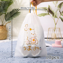 Load image into Gallery viewer, 10Pcs Travel Portable Clothes Shoes Storage Waterproof Transparent Drawstring Cosmetic Bag Girl Clear Makeup Bag Organizer
